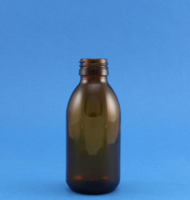 150ml Alpha Amber Glass Bottle 28mm Neck